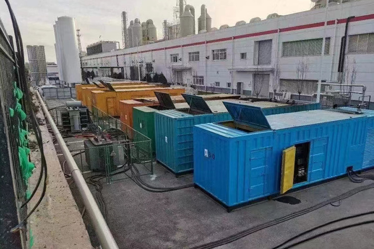 排湖风景区发电机租赁施工现场